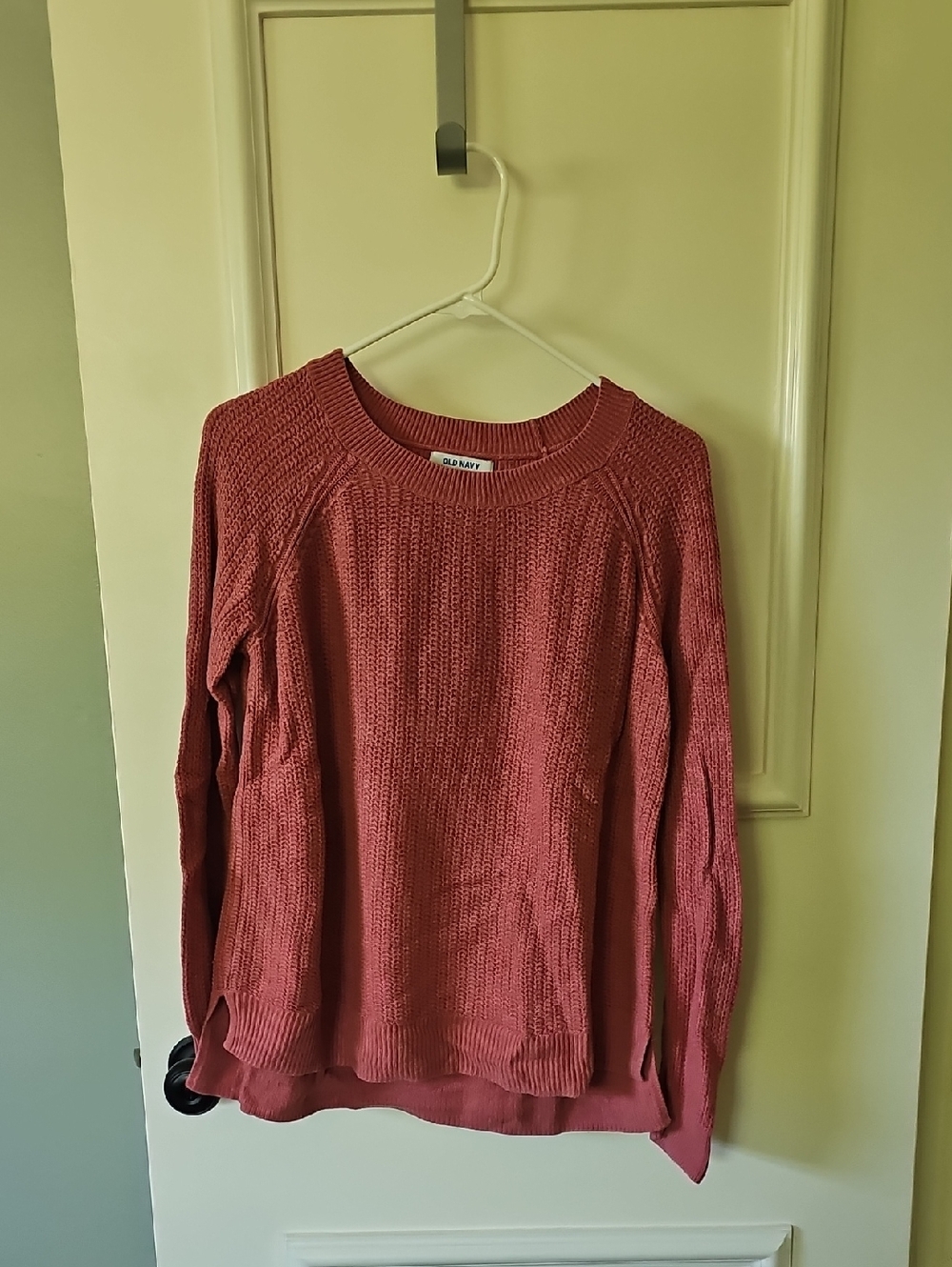 Old Navy Rose Pink Textured Knit Pullover